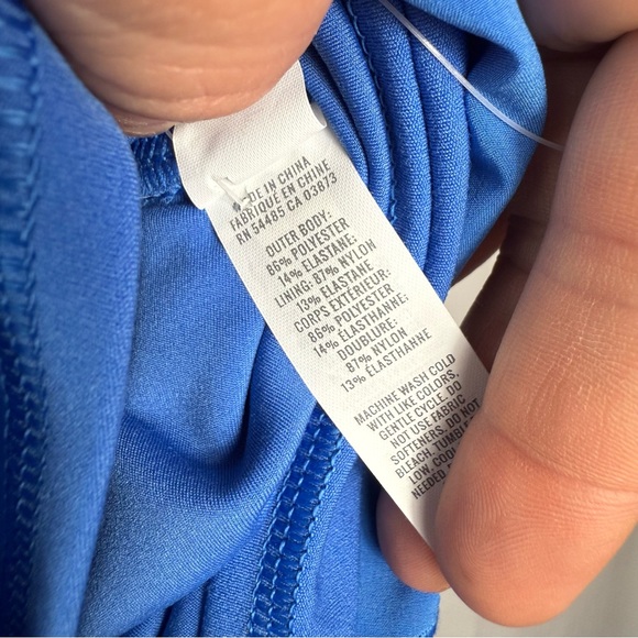 Aerie Real Me High Waist Blue Flowy Shorts size Large - Picture 7 of 7